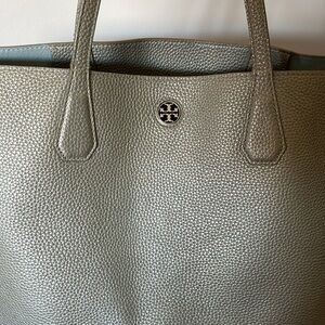 Tory Burch Silver Perry Tote Bag